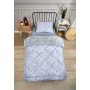 ETE HOMETEX TEK KİŞİLİK LÜX WELSOFT YORGAN ZEBRA GRİ 155X215CM 8696474231935